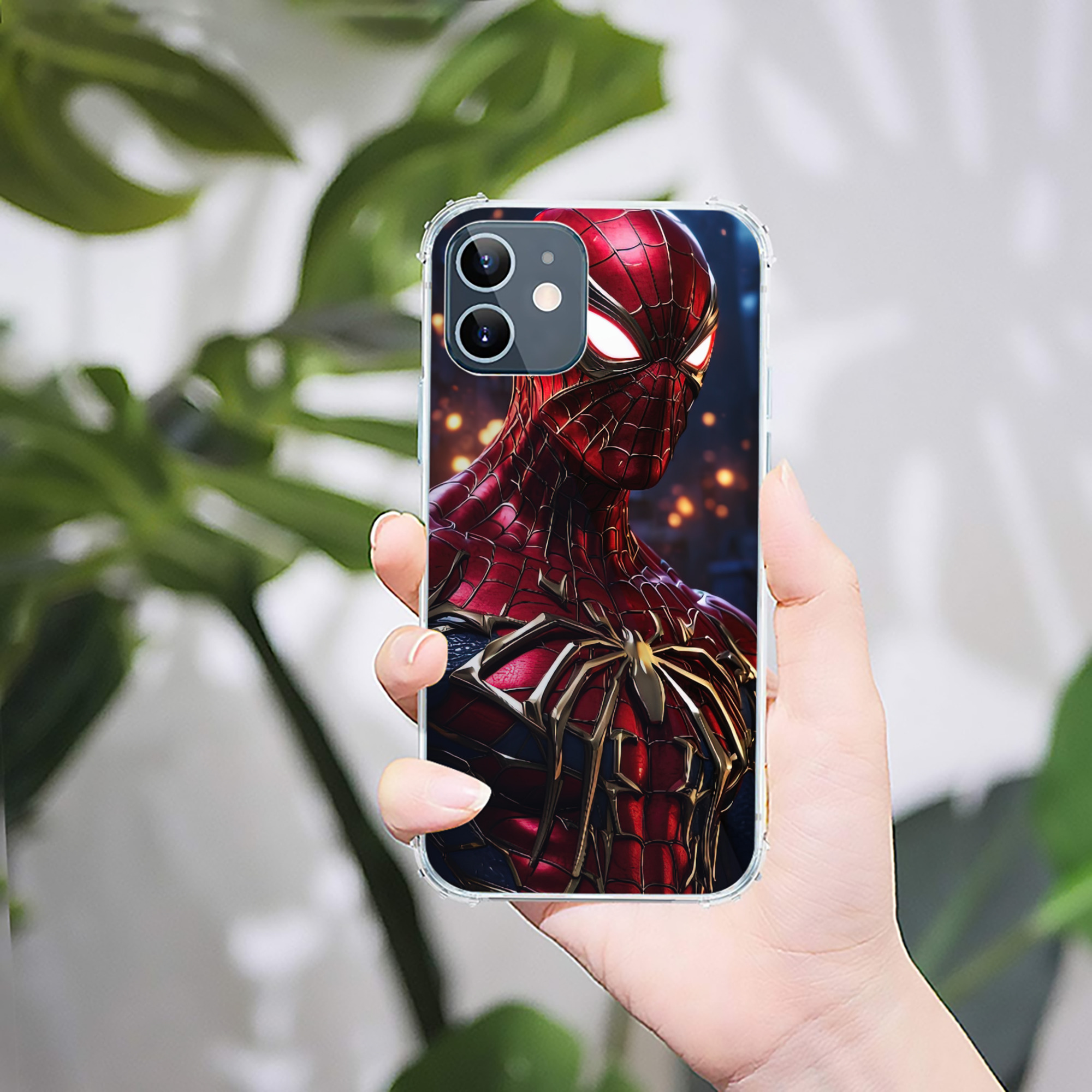 （画像用） Spider Man スパイダーマン 【iPhone 12シリーズ対応】透明スマホケース（クリアソフトケース）